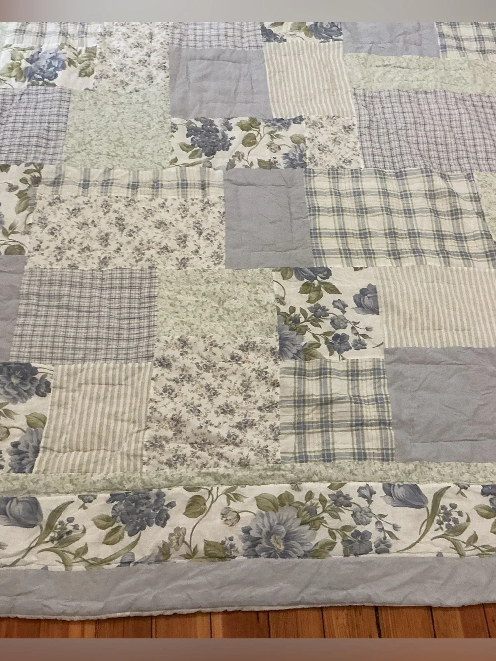 Vintage Sunham Homes Shabby Chic Comforter w Shams